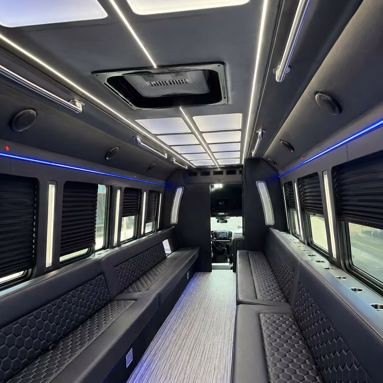 30 passenger party bus interior