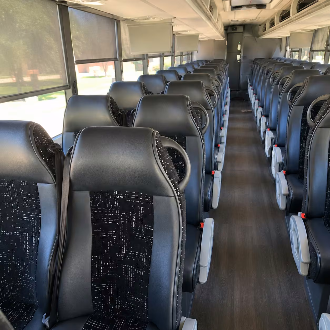 fort lauderdale charter bus interior