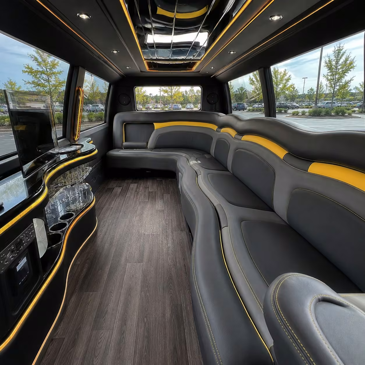 hummer limo inside