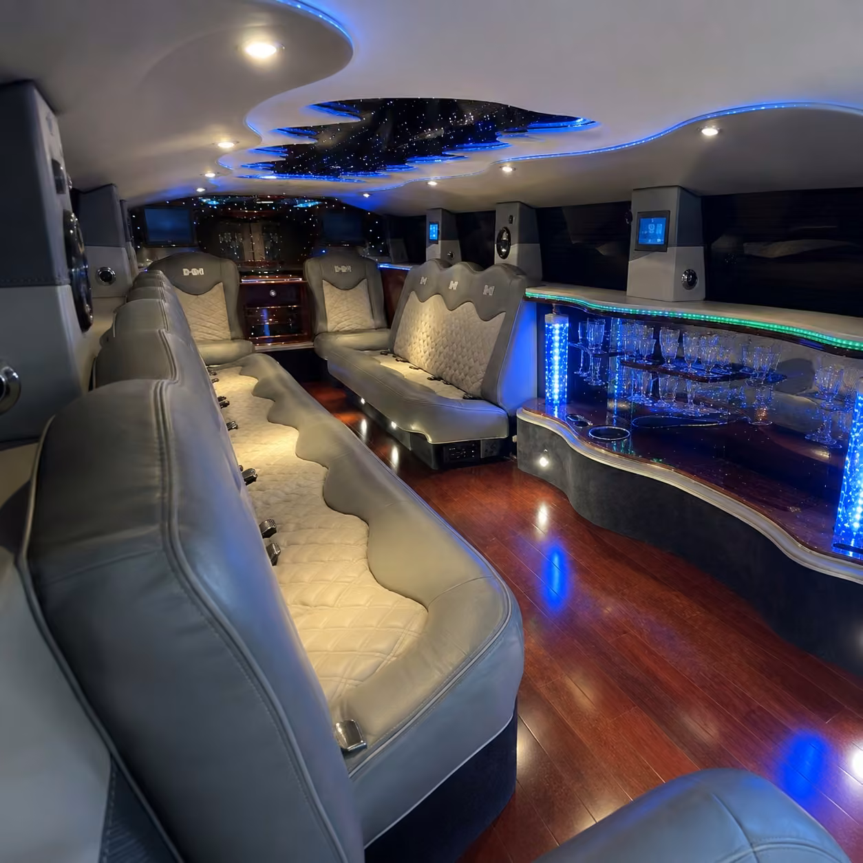 hummer limo interior